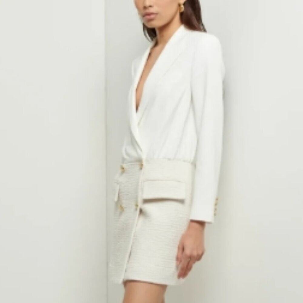 Derek Lam 10 Crosby - Chiara Blazer Dress In Ivory Tweed